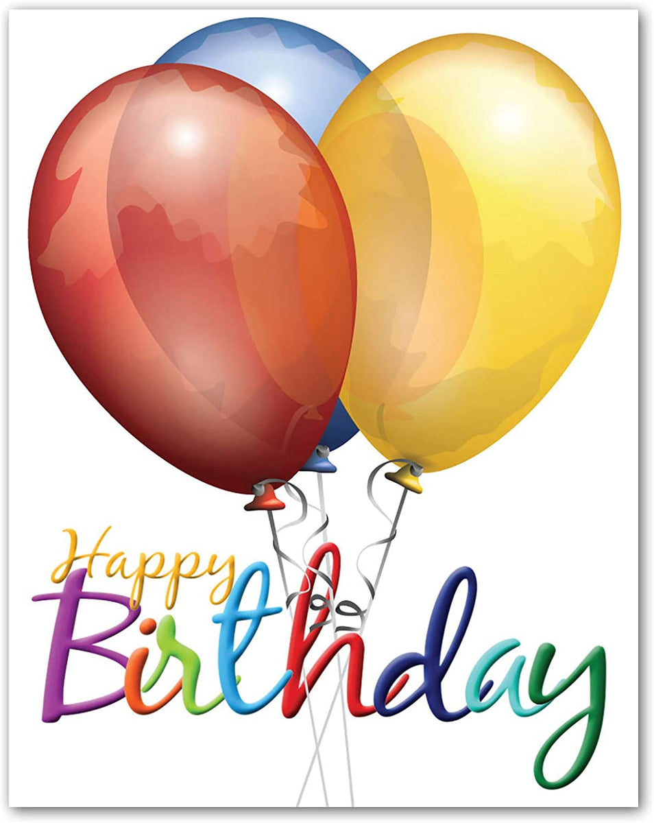 Happy Birthday Greeting Cards - Blank Inside with Envelopes - 5.5x4.2 – Small  World Greetings