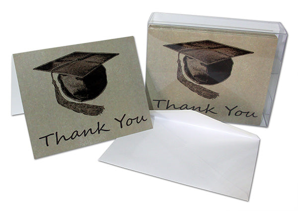 Thank You Cards - Graduation - Vintage - Blank on The Inside - Includes Cards and Envelopes - 5.5" x 4.25" (24 Pack) Thank You Cards - Graduation - Vintage - Blank on The Inside - Includes Cards and Envelopes - 5.5" x 4.25" (24 Pack)