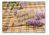 Flower Happy Birthday Cards - Blank Inside with Envelopes - Available in 12 or 24 Packs