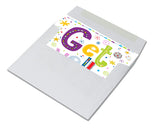 Get Well Soon Greeting Cards - Blank Inside with Envelopes - 5.5x4.25" - Available in 12 or 24 Packs