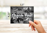 First Responder Thank You Cards - Blank Inside - 5.5"x4.25" - Available 12 or 24 Packs