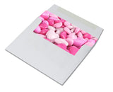 Pink Hearts Bliss Cards - Valentine's Day - Blank Inside with Envelopes - 5.5"x4.25 - 12 or 24 Packs