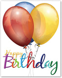 Happy Birthday Greeting Cards - Blank Inside with Envelopes - 5.5"x4.25" - Available in 12 or 24 Packs