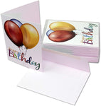 Happy Birthday Greeting Cards - Blank Inside with Envelopes - 5.5"x4.25" - Available in 12 or 24 Packs