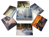Beautiful Winter Scenes Cards - Blank Inside with Envelopes - 5.5"x4.25" - 12 or 24 Packs
