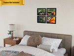 Monarch Butterfly Unframed Wall Art - Four 8x10 Photo Gallery Collage