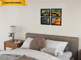 Monarch Butterfly Unframed Wall Art - Four 8x10 Photo Gallery Collage