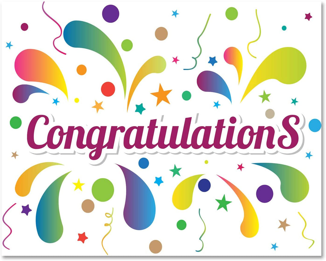Congratulations Greeting Cards - Blank Inside - 5.5