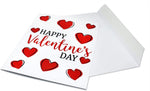 Large Happy Valentine's Day Card - Blank Inside with White Envelope - 11.75" x 9"
