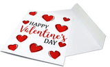 Large Happy Valentine's Day Card - Blank Inside with White Envelope - 11.75" x 9"