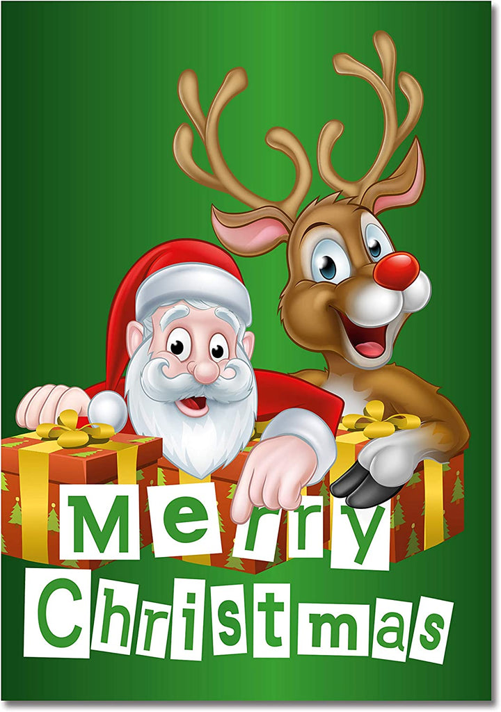 Pumpernickel Press Embossed Christmas Greeting Cards Boxed Set Ornamental Reindeer 16 Count