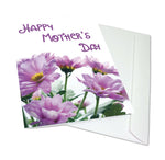 Large Serene Purple Blooms Elegant Happy Mother’s Day Card - Blank Inside with Envelope - 11.75" x 9"