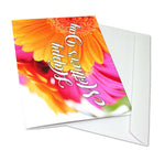 Large Vibrant Floral Wishes Mother's Day Card - Blank Inside with Envelope - 11.75" x 9"