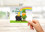 Happy St. Patrick's Day Cards with Envelopes - Blank Inside with Envelopes - A2 Size (5.5"x4.25") - 12 or 24 Packs