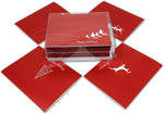 Red Happy Holidays Cards-Blank Inside with Envelopes -5.5"x4.25"-12 or 24 Packs