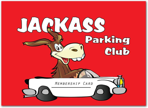 Bad Parking Membership Cards-Funny Gag Gift-24 Pack-5"x3.5"