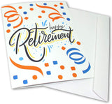 Large Happy Retirement Card - Blank Inside With Envelope - 11.75" x 9" - Perfect to Give from a Group for Coworkers, Employees, Friends or Family