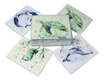 Ocean Life Greeting Cards - Blank on the Inside with Envelpes - 5.5" x 4.25" - Availiable in 12 or 24 Packs