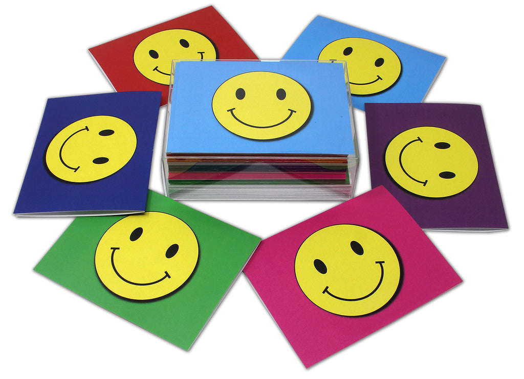 Smiley Face Note Cards-Blank Inside-5.5