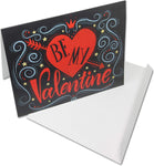 Large Be My Valentine Card-Blank Inside with White Envelope-11.75"x9"