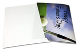 Large Golf Lover's Happy Father's Day Card - Blank Inside with Envelope - 11.75" x 9"