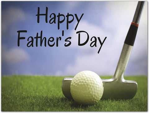 Small World Greetings Large Golf Lover’s Happy Father’s Day Card - Blank Inside with Envelope - 11.75”x9” - Dads, Grandfathers, Stepfathers, Father-In-Laws, and more