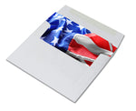 American Flag Greeting Cards - USA - Blank Inside with Envelopes - 5.5"x4.25 - Available in 12 or 24 Packs