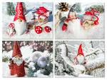 Small World Greetings Christmas Gnomes Cards 12 or 24 Count - Blank Inside with Envelopes - A2 Size (5.5”x4.25”) - Happy Holidays, Winter Events, and More