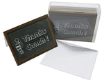 Thanks Coach Greeting Cards-Blank Inside-5.5"x4.25-12 or 24 Packs