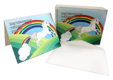 Unicorn Rainbow Cards-Blank Inside with Envelopes-5.5"x4.25"-12 or 24 Packs