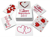 Valentine's Day Cards - Blank Inside with Envelopes - 5.5"x4.25" - 12 or 24 Packs